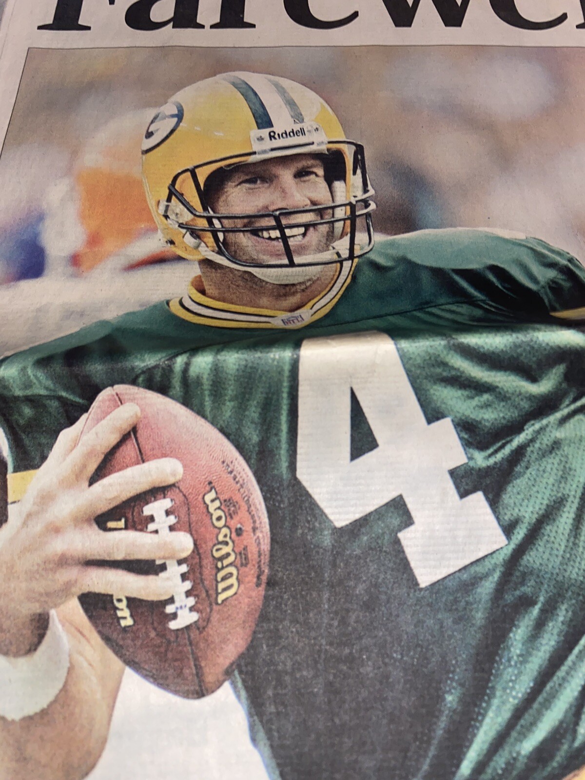 2008 Wisconsin State Journal Brett Favre Commemorative Edition “ Farewell”