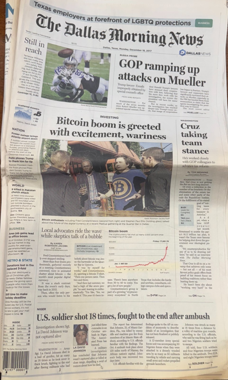 The Dallas Morning News Monday, December 18, 2017 Complete Newspaper