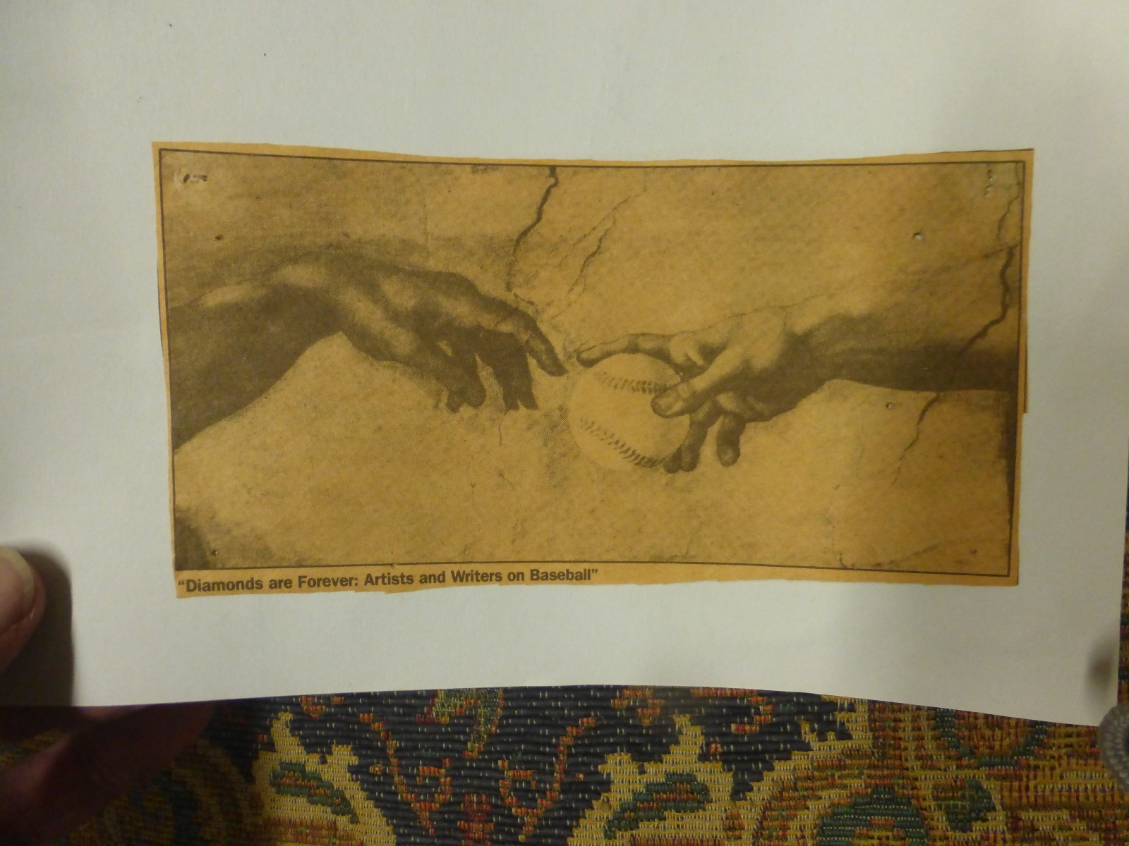 8th Day God said, Let There be Baseball,MLB,Creation of Adam,Baseball Cartoon