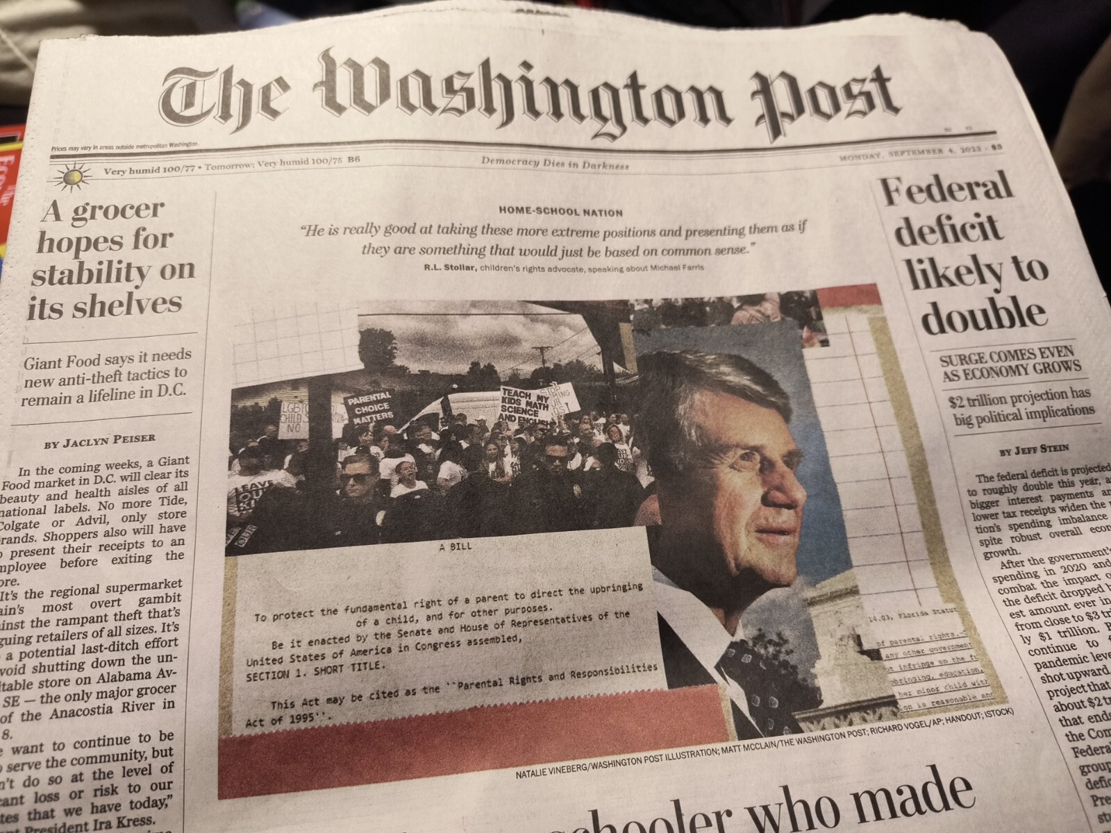 The Washington Post Monday September 4 2023