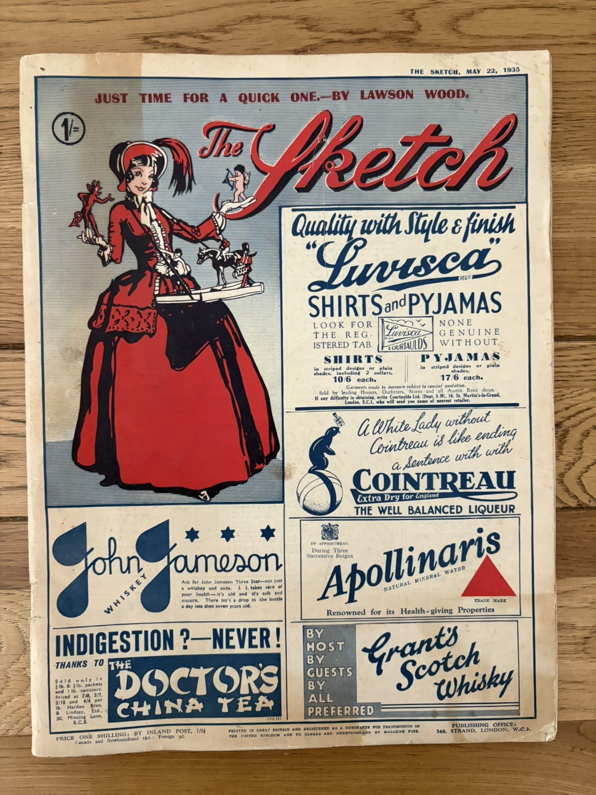 The Sketch May 22 1935 Illustrated Period Adverts Society Fashion etc.