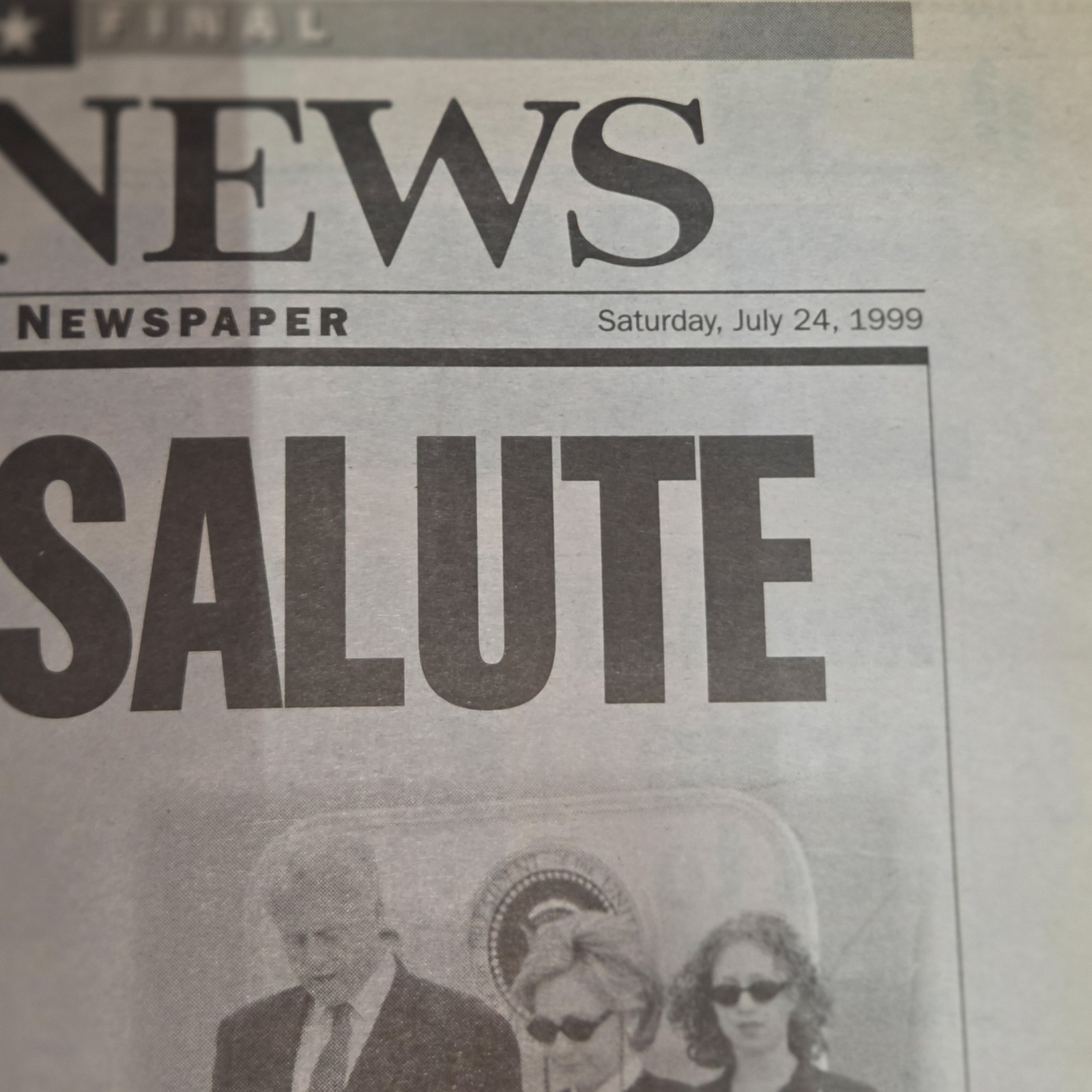 Daily News July 24 1999 JFK Jr Carolyn Kennedy Final Salute Newspaper
