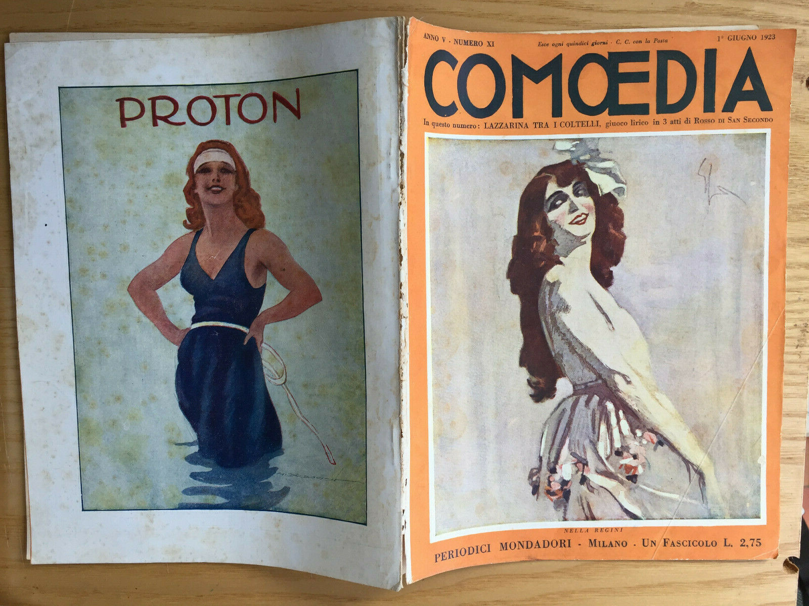 MONDADORI COMEDIA PERIODICO COMEDIA E VITA THEATRALE N° 11 1923 S. D’AMICO 2/19