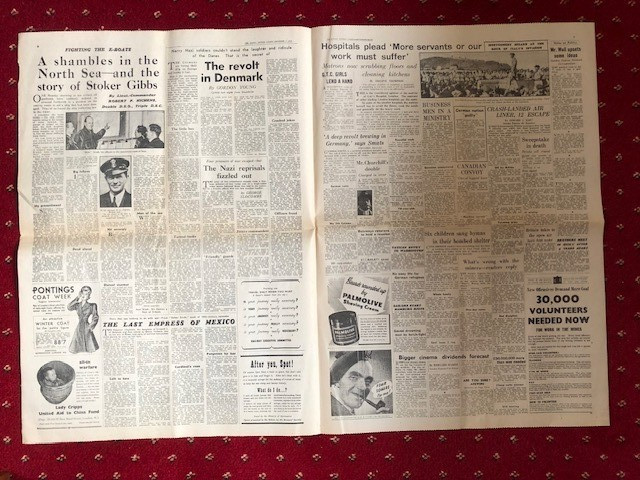 Italy Invaded Newspaper 1943