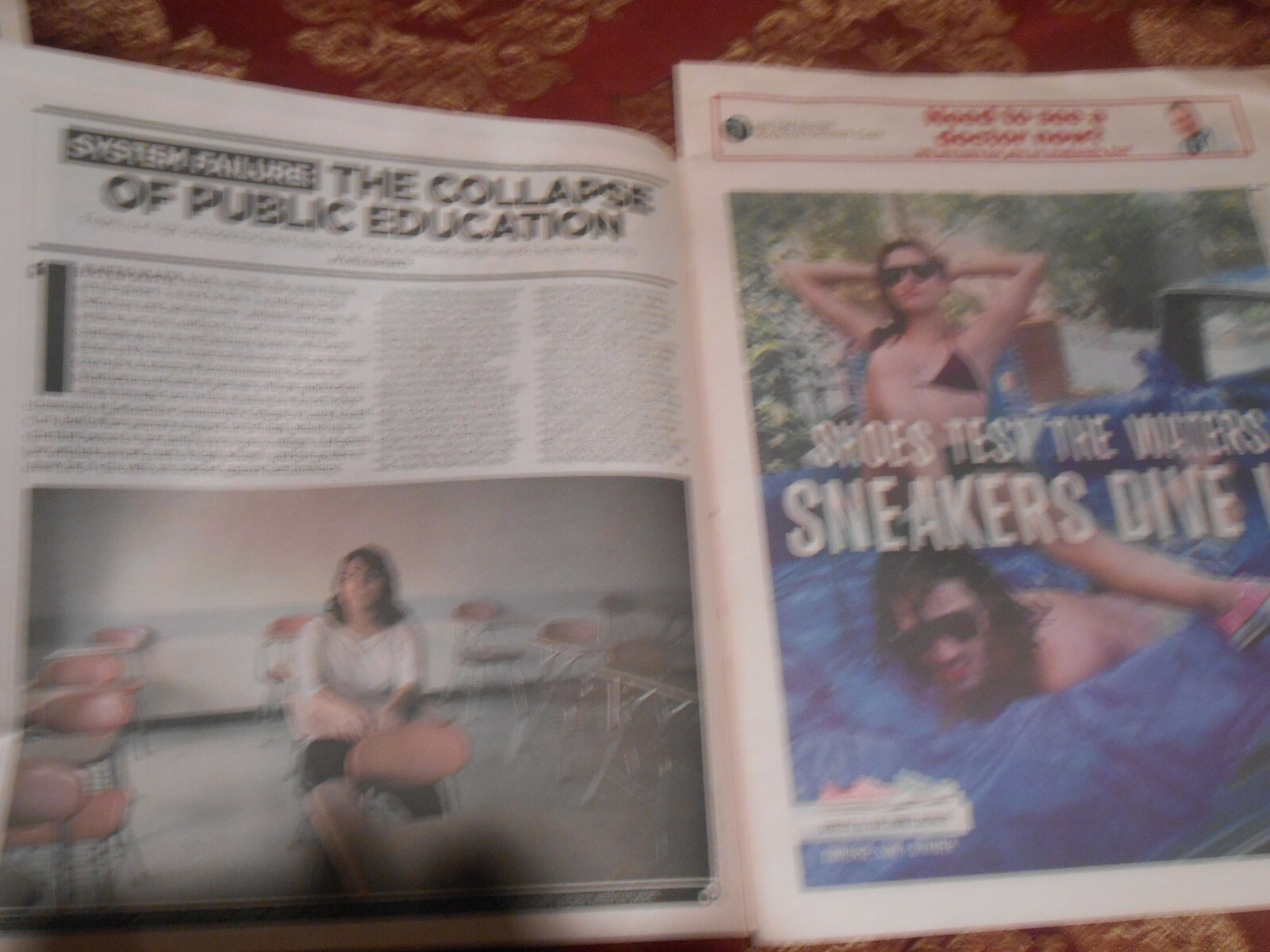 PHOENIX Band w/The vaccines Concert At Barclays AD,2013 VILLAGE VOICE Newspaper