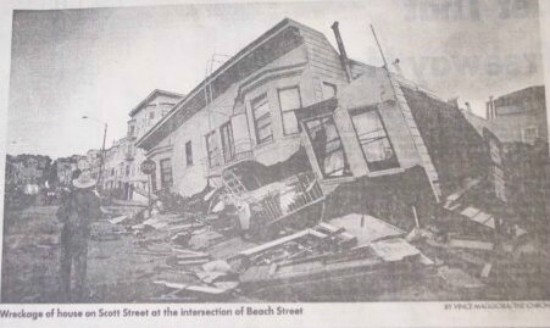 1989 San Francisco Chronicle California Earthquake World Series Giants-Athletics