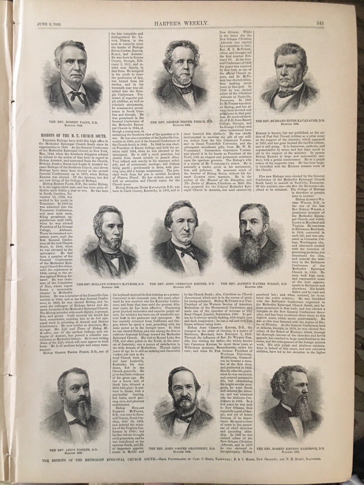 Black America Art-Memorial Decoration Day Nast 1882 Newfoundland Ice Fields