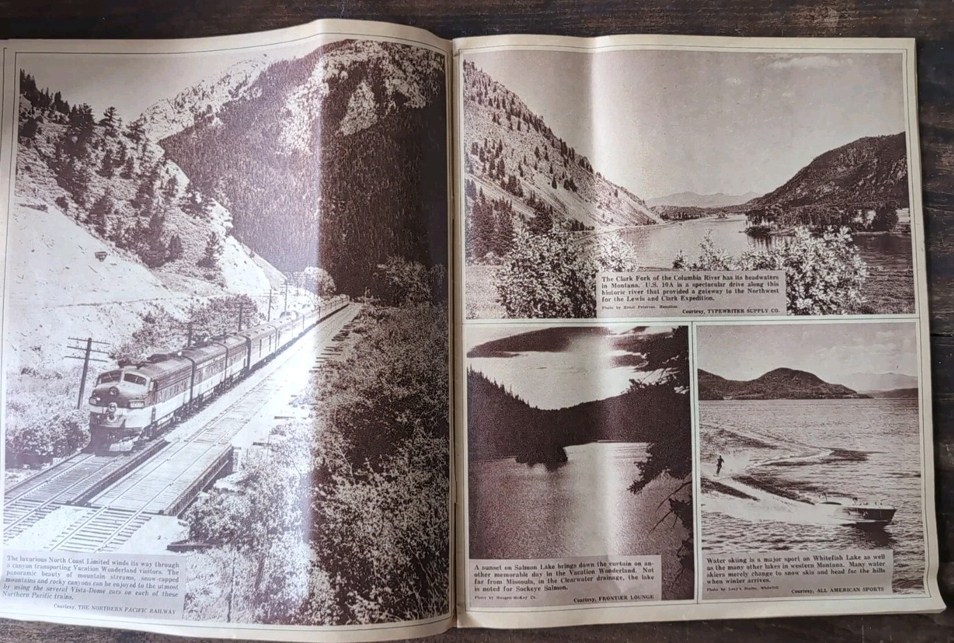 Vintage 1960’s The Missoulian Vacation Wonderland Western Montana Supplement