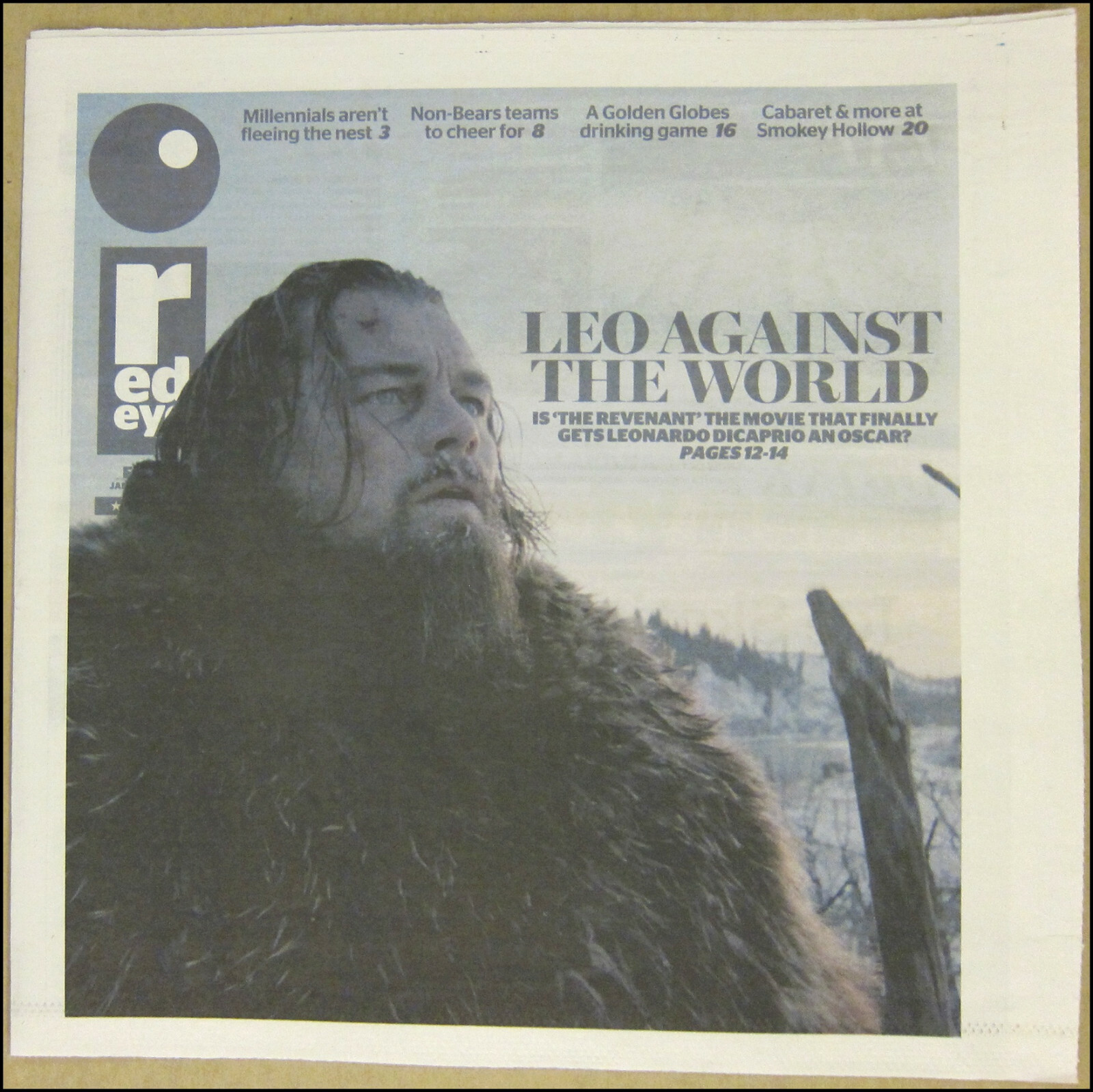 1/8/2016 Red Eye Chicago Newspaper Leonardo DiCaprio The Revenant