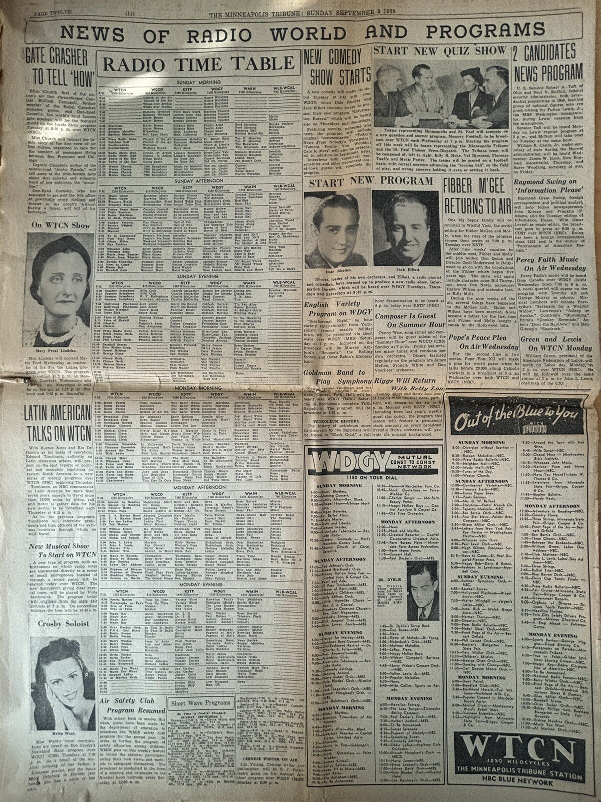 NEWSPAPER: Sept 3, 1939 – Deadline for Germany to Halt Poland Invasion