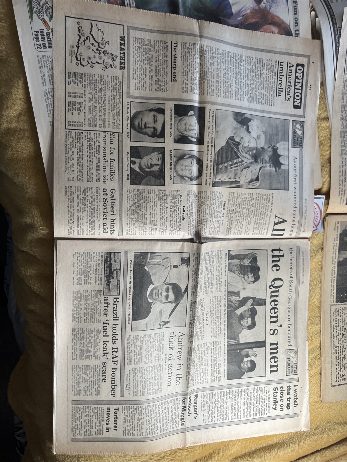 Historical Headlines X 4 Bundle Churchill 9 11 Original Newspapers Job Lot