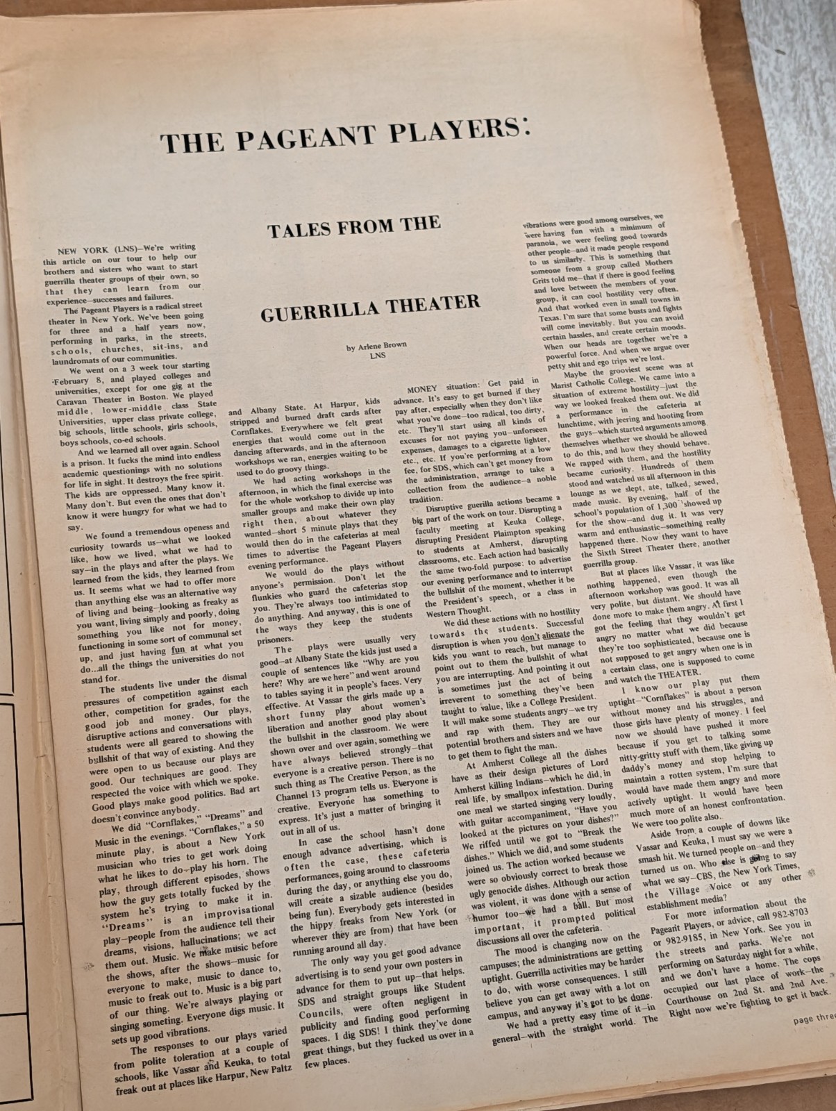 Revelations 1969 Underground Newspaper Cambridge William Blake Black Panthers 2