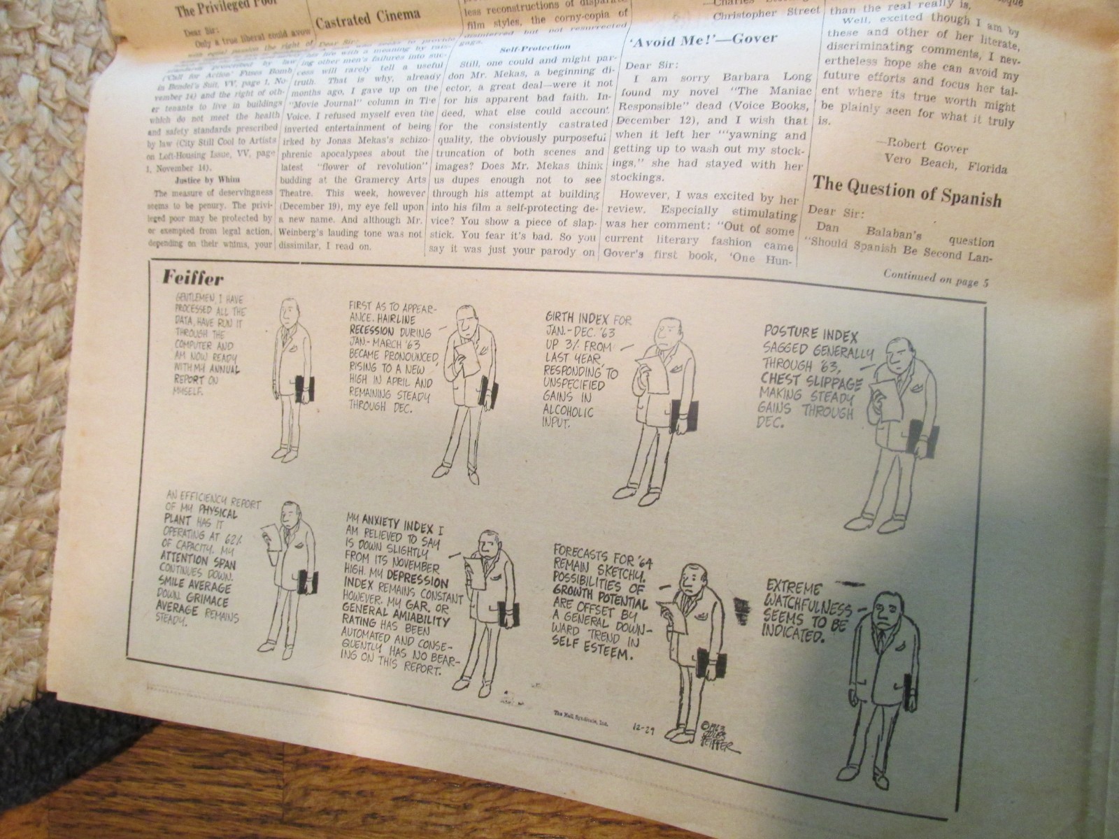 Vintage 1960s Greenwich VILLAGE VOICE Newspaper Lot Politics Art Music Theater a