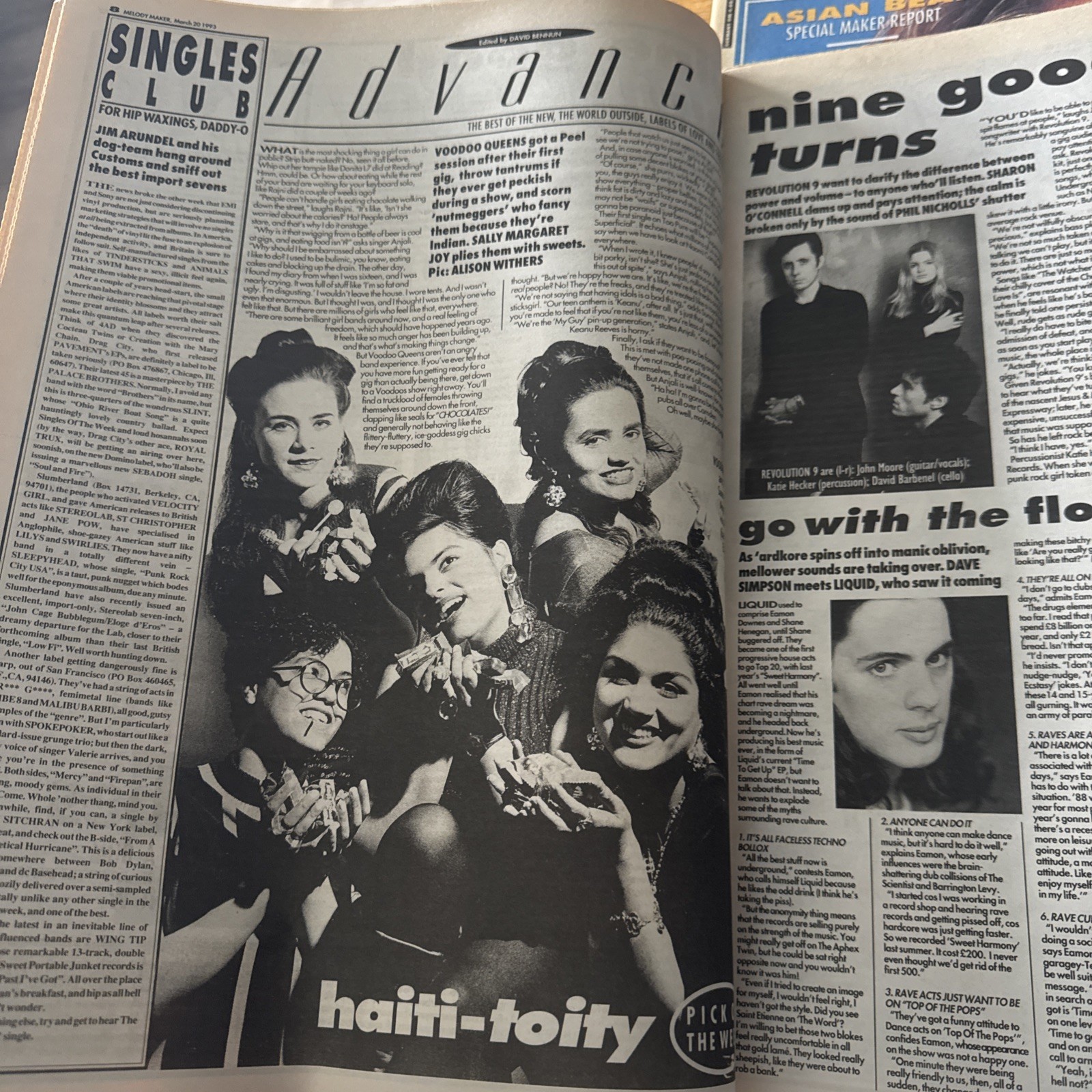 Melody Maker Newspaper – March 20th 1993 – Suede Front Cover