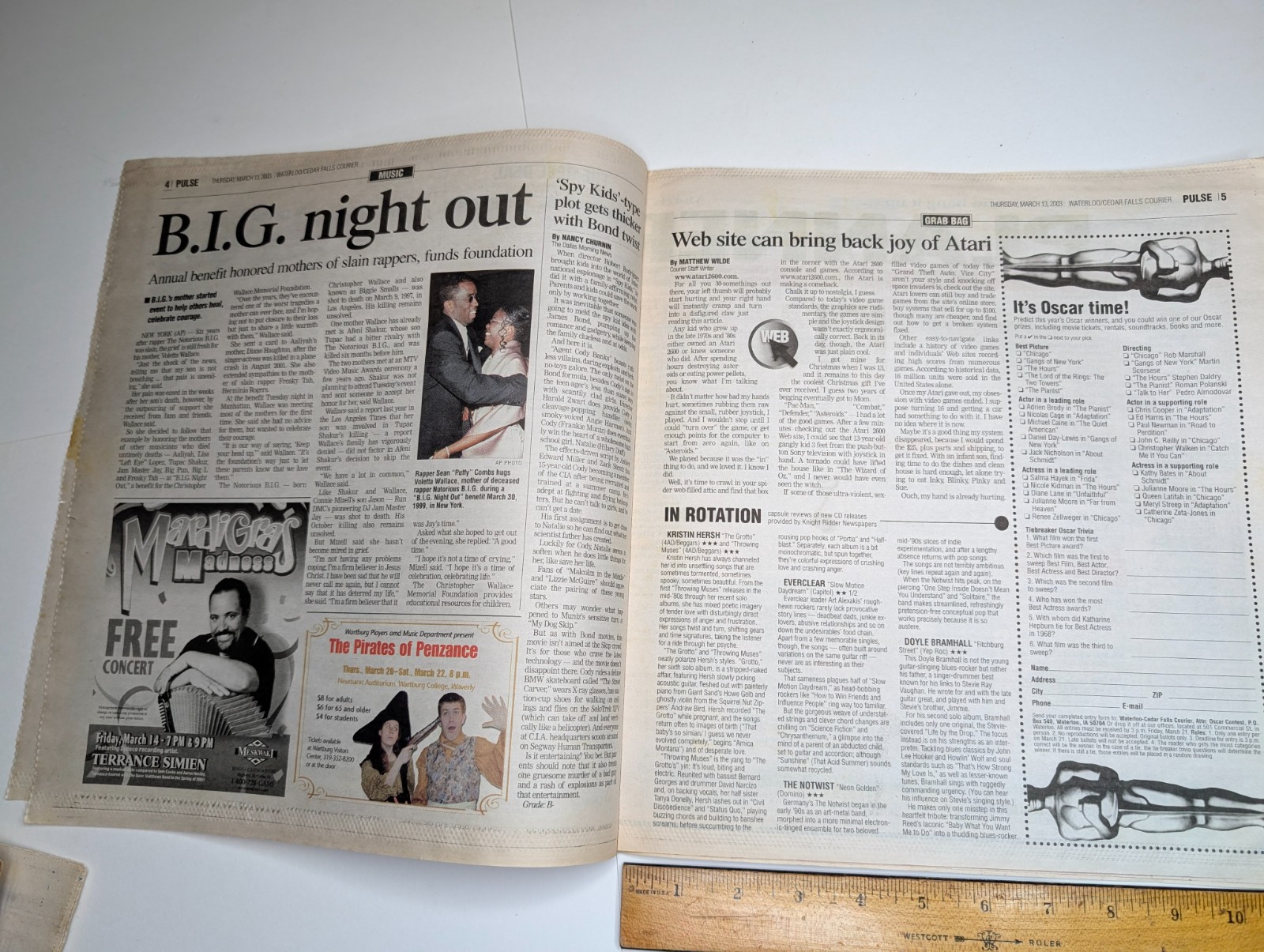 2003 Waterloo Cedar Falls Courier Pulse Newspaper Homer Simpson Notorious BIG IA