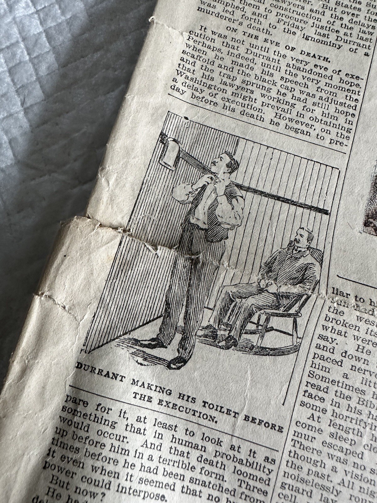 The Utica Saturday Globe Jan. 15 1898 Man’s Inhumanity To Man Slavery Engraving