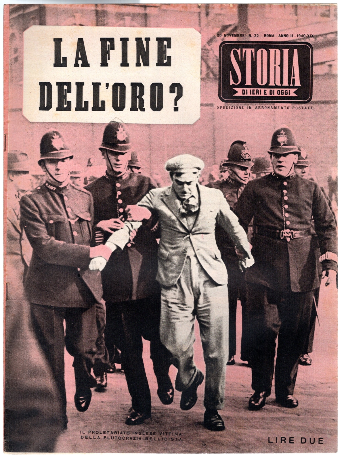 HISTORY OF YESTERDAY AND TODAY – N 22, 30 NOVEMBER – 1940 – THE END OF GOLD?