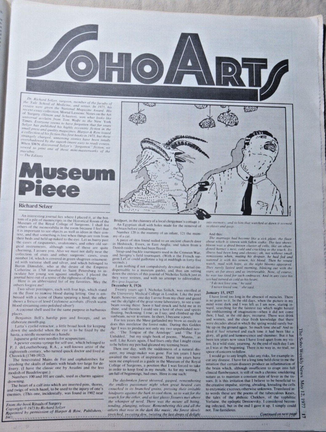 SOHO WEEKLY NEWS May 12 1977 THE PHOENIX PROJECT Good Only