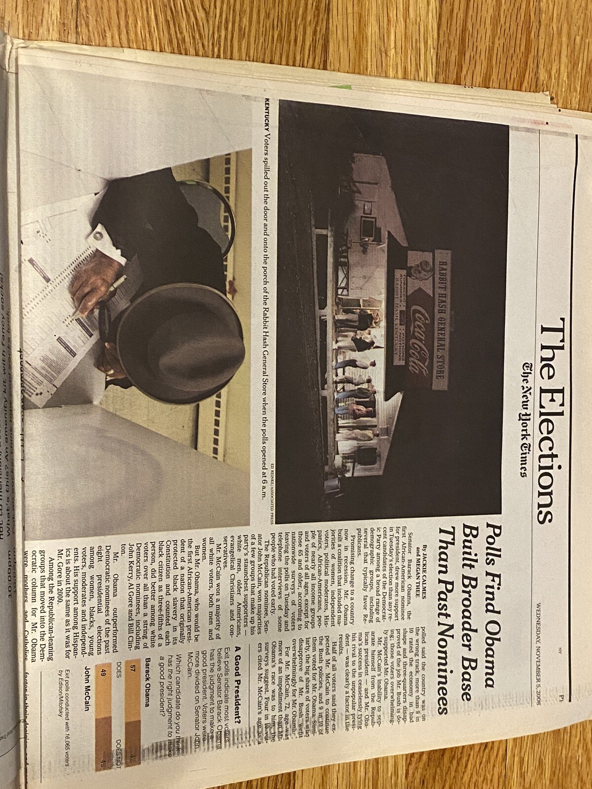 New York Times November 5, 2008 – Barack Obama Becomes United States President