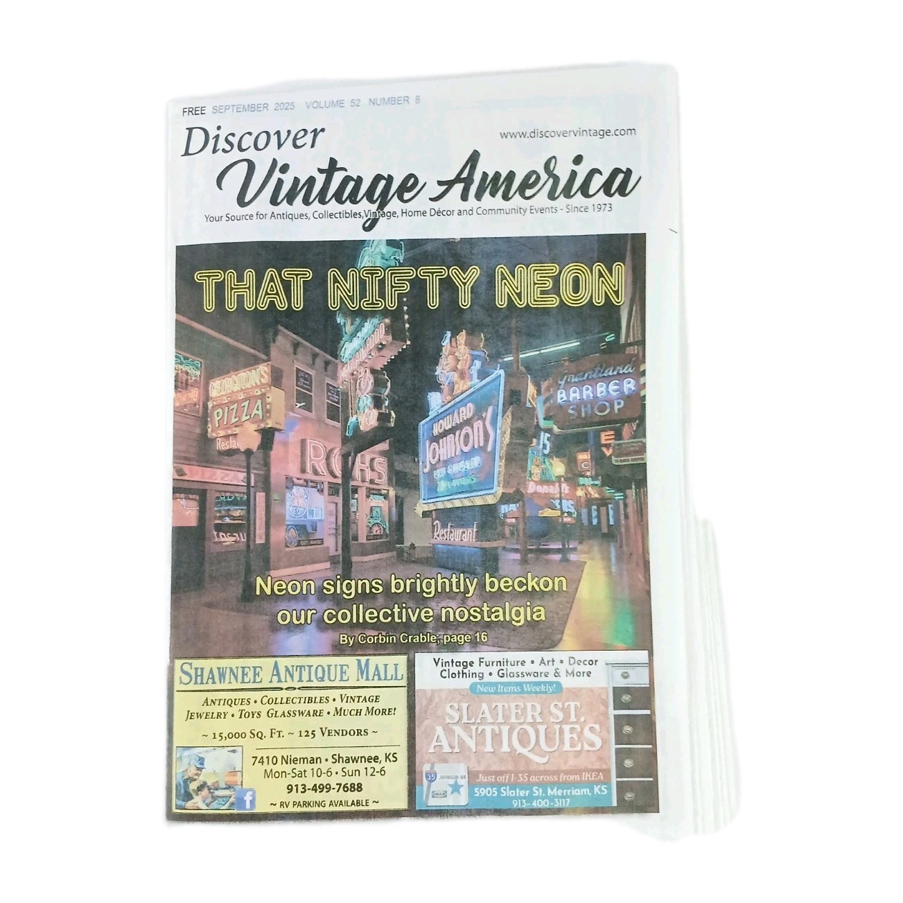 Discover Vintage America September 2025 Kansas City Local Antique Info. Guide