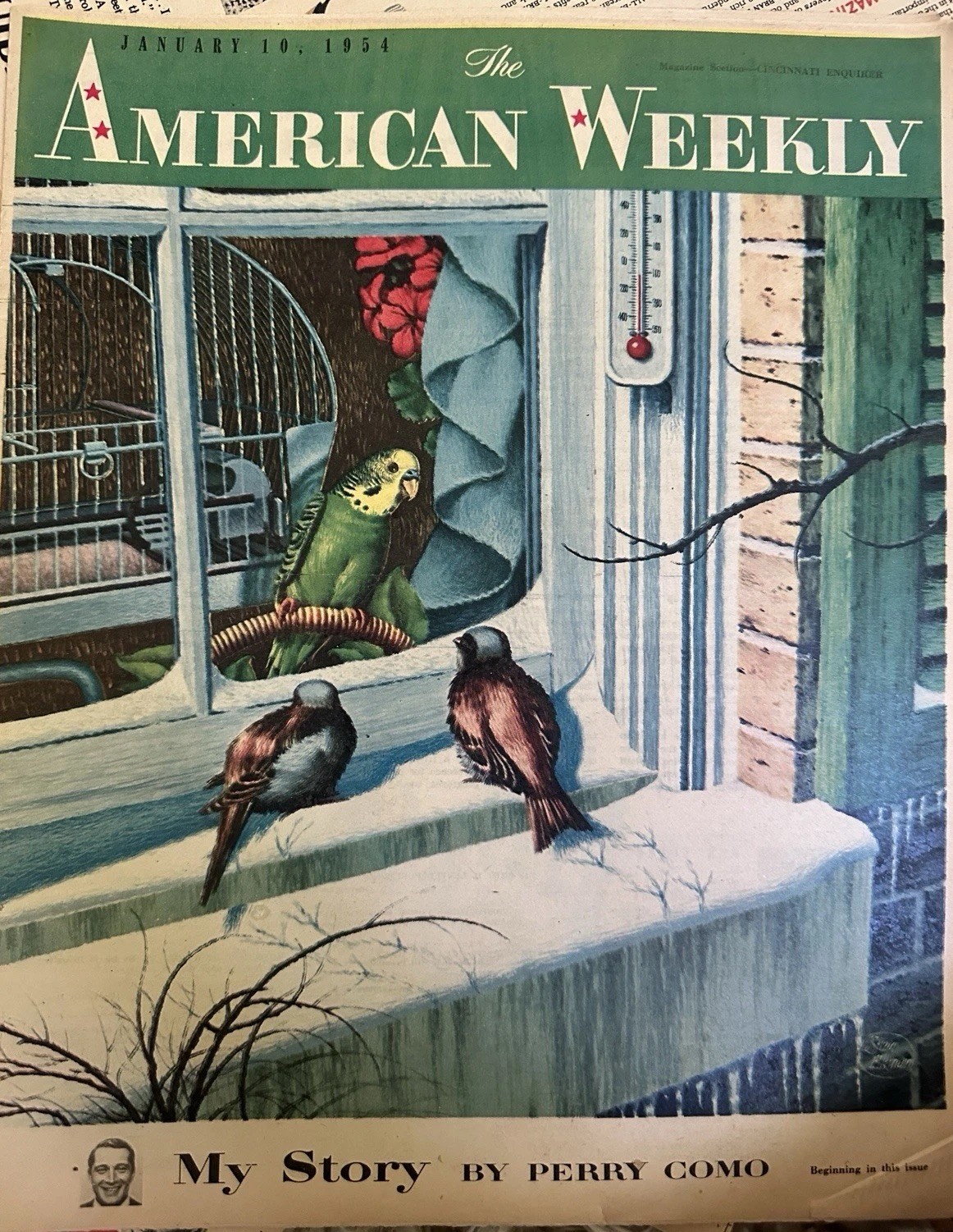 1/20/1954 AMERICAN WEEKLY Special Bio Story on PERRY COMO