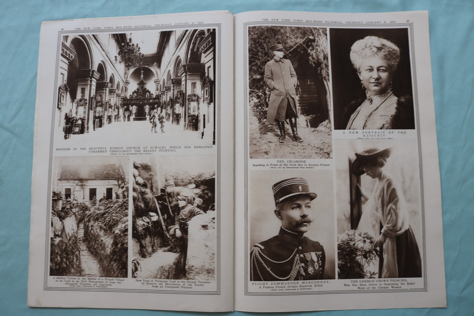 1915 JAN 21 NEW YORK TIMES MID-WEEK PICTORIAL WAR EXTRA-GENERAL JOFFRE – NP 9112