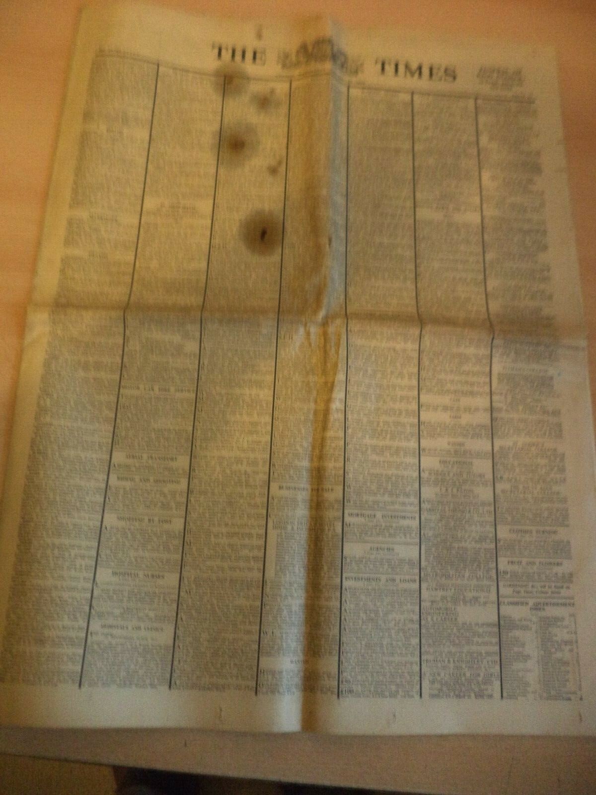 THE TIMES OLD ANTIQUE ORIG 1930S NEWSPAPER 29 jan 1936 KING GEORGE FUNERAL NAZIS