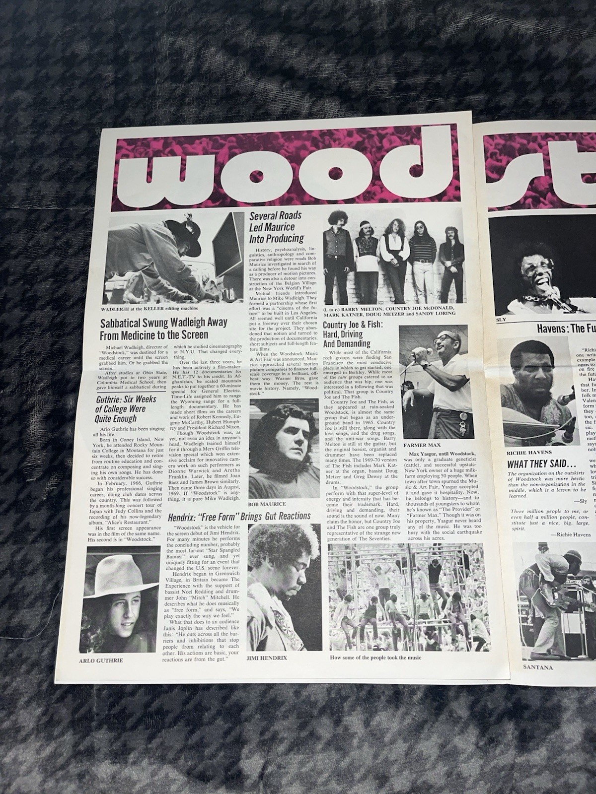 Woodstock Advertising Supplement To The Los Angeles Free Press April 17, 1970