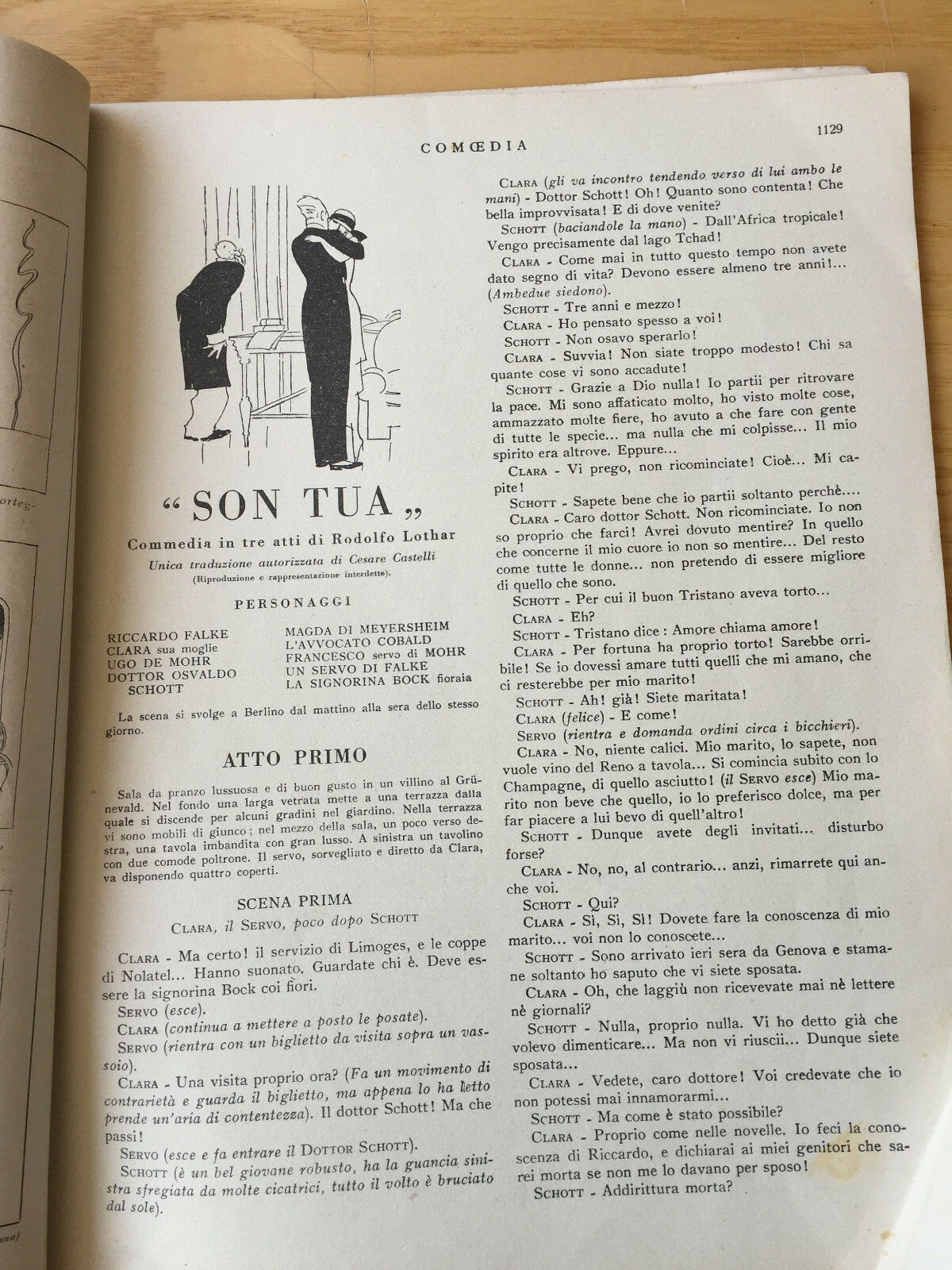 MONDADORI COMOEDIA PERIODICO COMMEDIA E VITA TEATRALE N° 22 1925 BRAGAGLIA 02/19