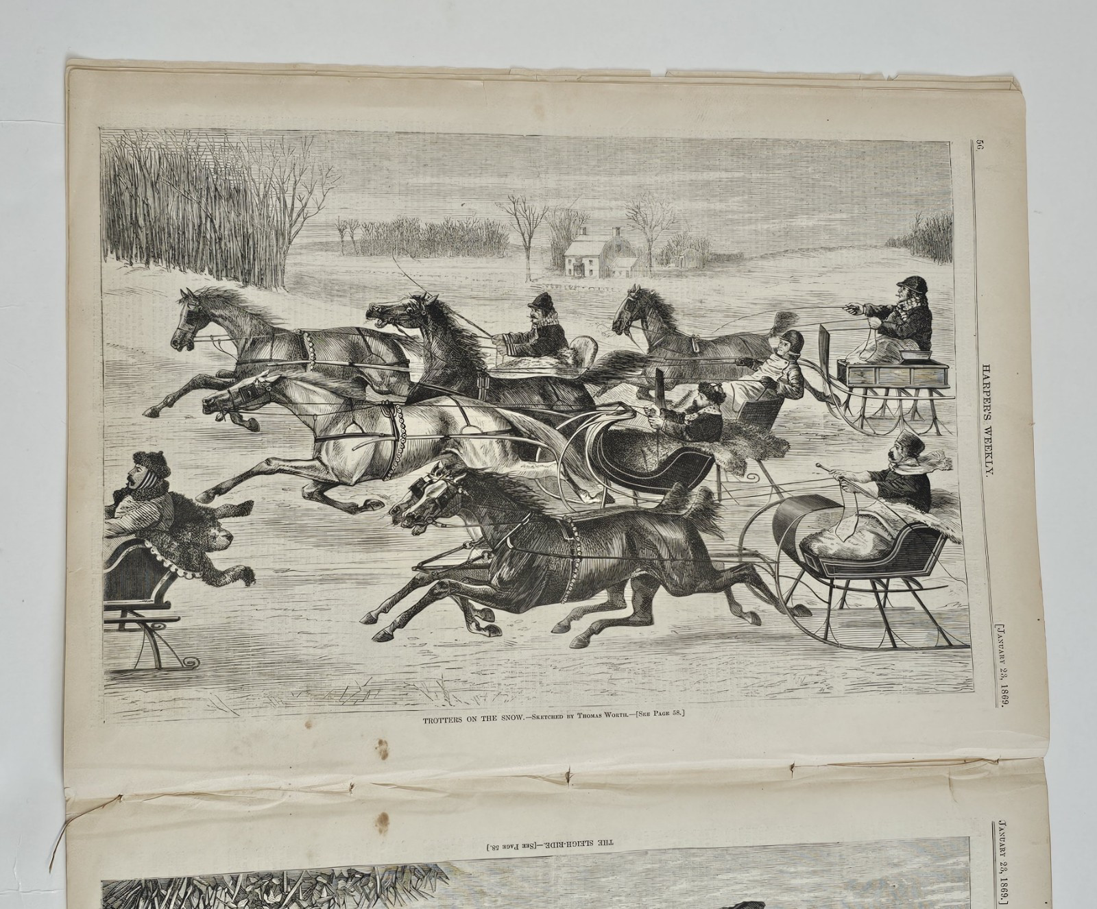 **1869 Harper’s Weekly Full Issue Includes “Hon. John W. Menard” “Fur-Trapper”
