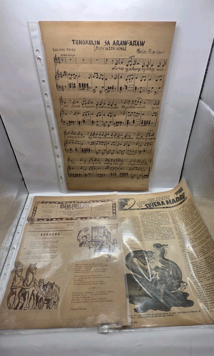 1946-1947 Philippine Weekly Publication “Silahis” & “ILang-ILang” Clippings.19pc