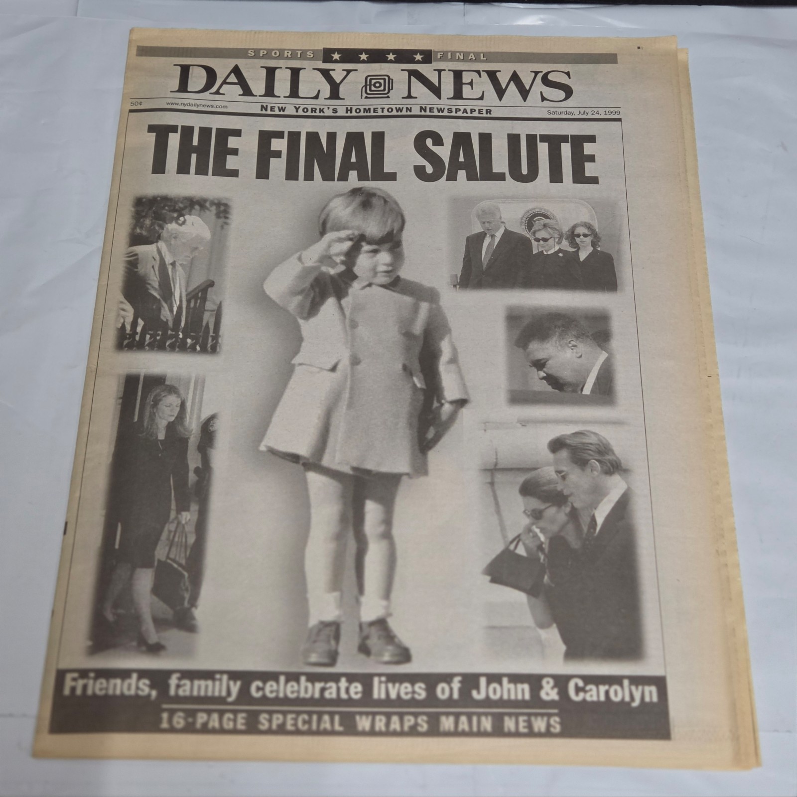 Daily News July 24 1999 JFK Jr Carolyn Kennedy Final Salute Newspaper