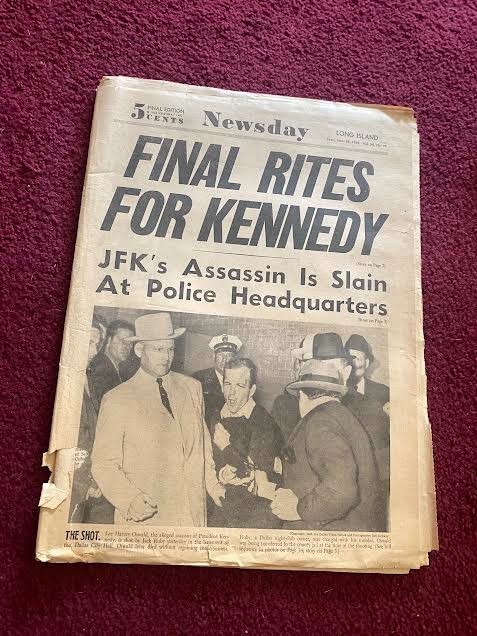 Newsday Newspaper, Nov. 25 1963, Final Rites for Kennedy, Assassin Oswald News
