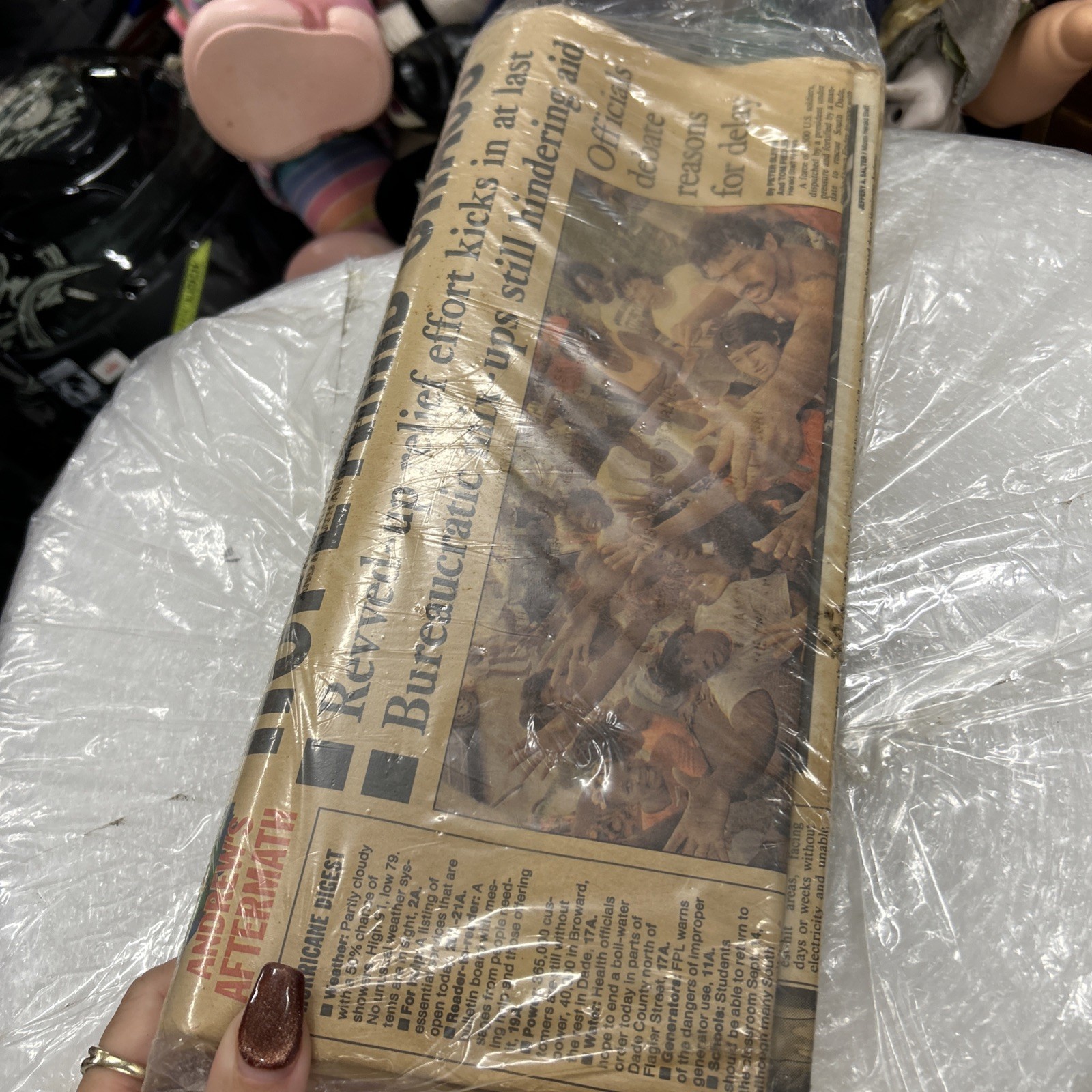 Vintage The Miami Herald FINAL EDITION AUGUST 29 1992 NEWSPAPER HURRICANE ANDREW