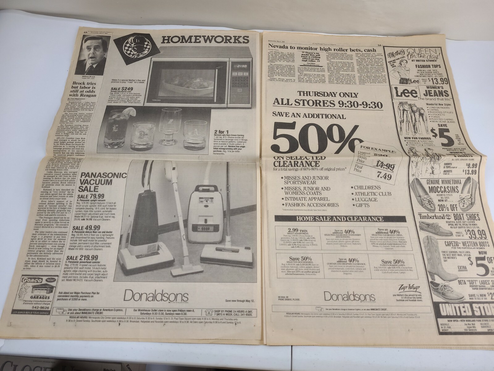 Saint Paul Minnesota Pioneer Press Newspaper Wisconsin Section A Only May 8 1985