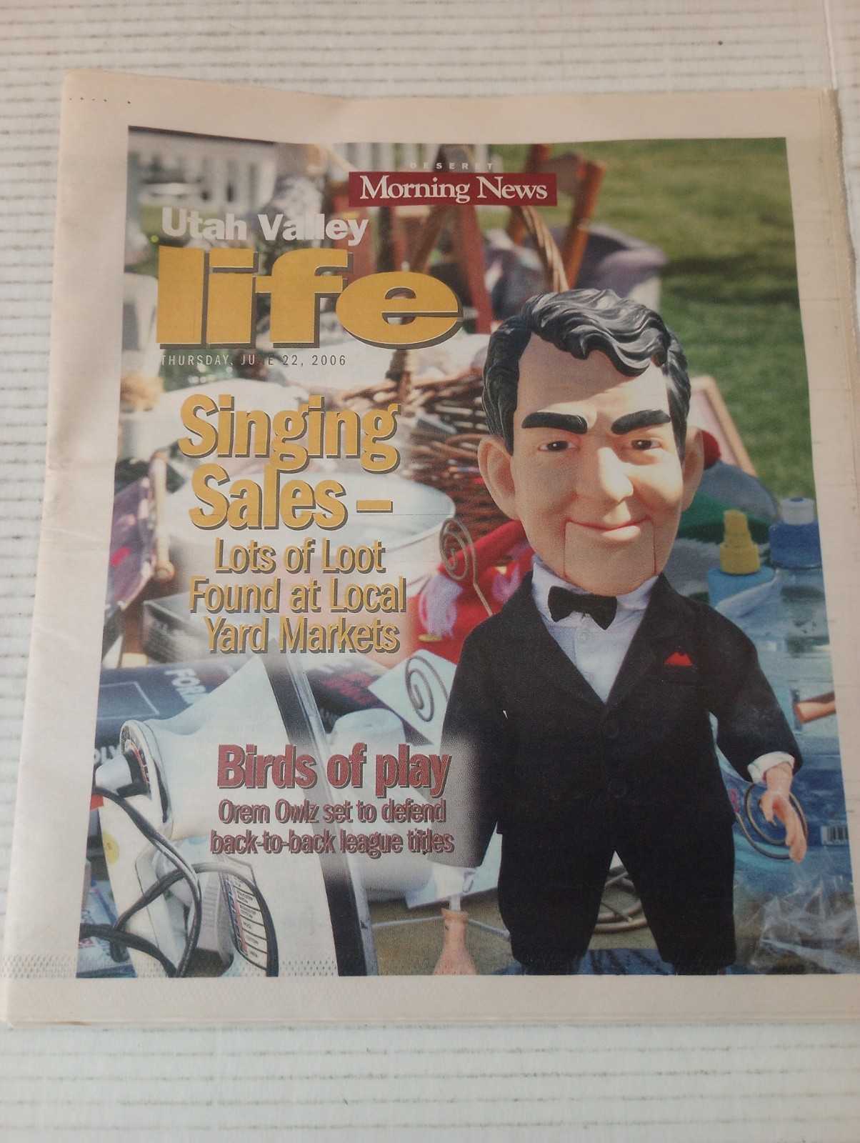 Deseret Morning News Utah Valley Life June 22 2006 Singing Sales