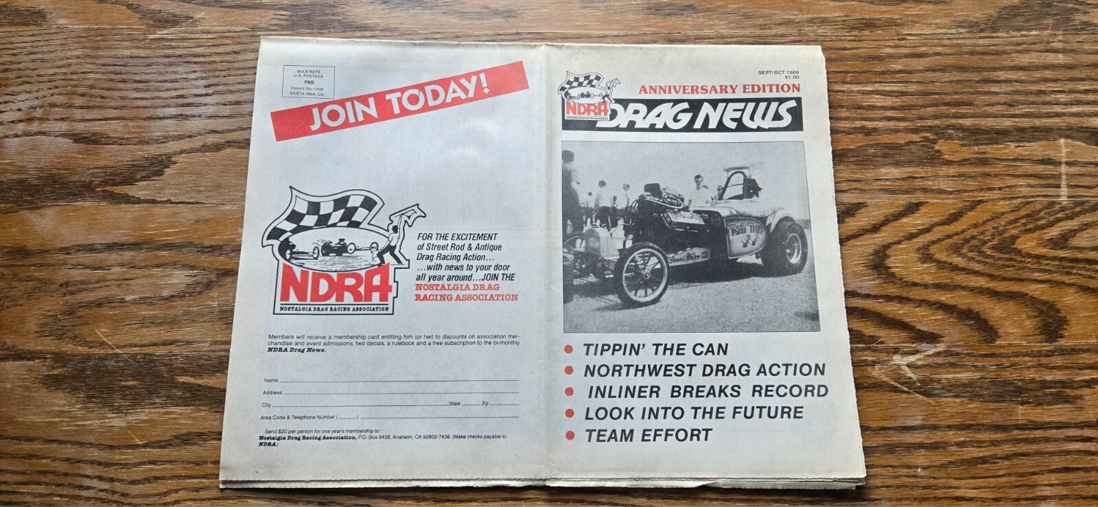 NDRA Drag News September/October 1986