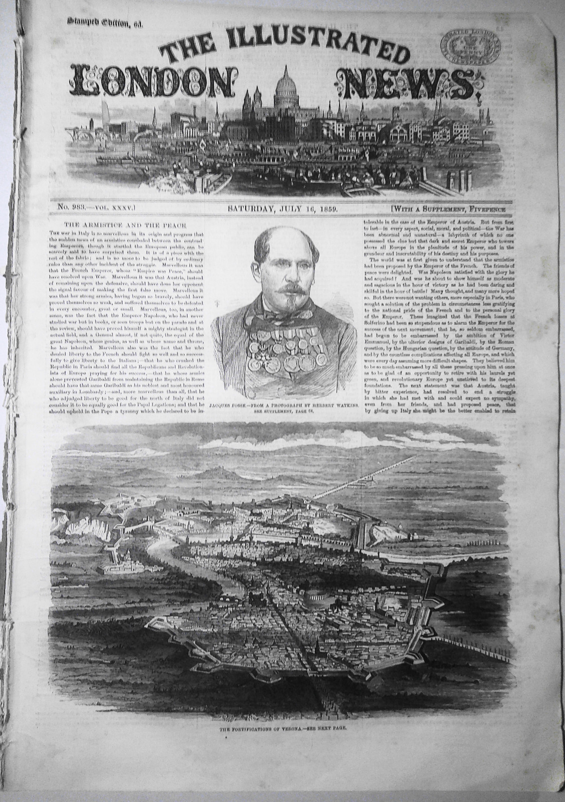 Illustrated London News, July 16, 1859. First Railway at Cape of Good Hope, etc