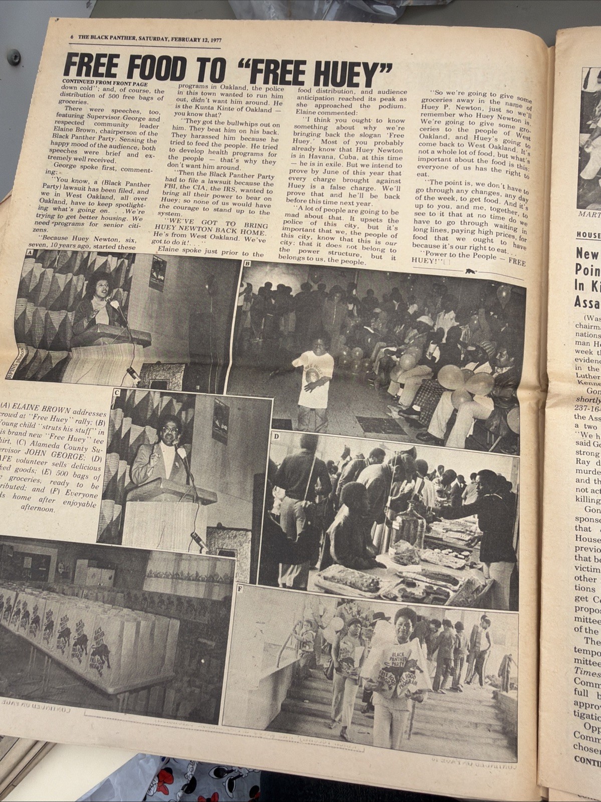THE BLACK PANTHER PARTY NEWSPAPER – FEBRUARY 12, 1977 Huey Newton