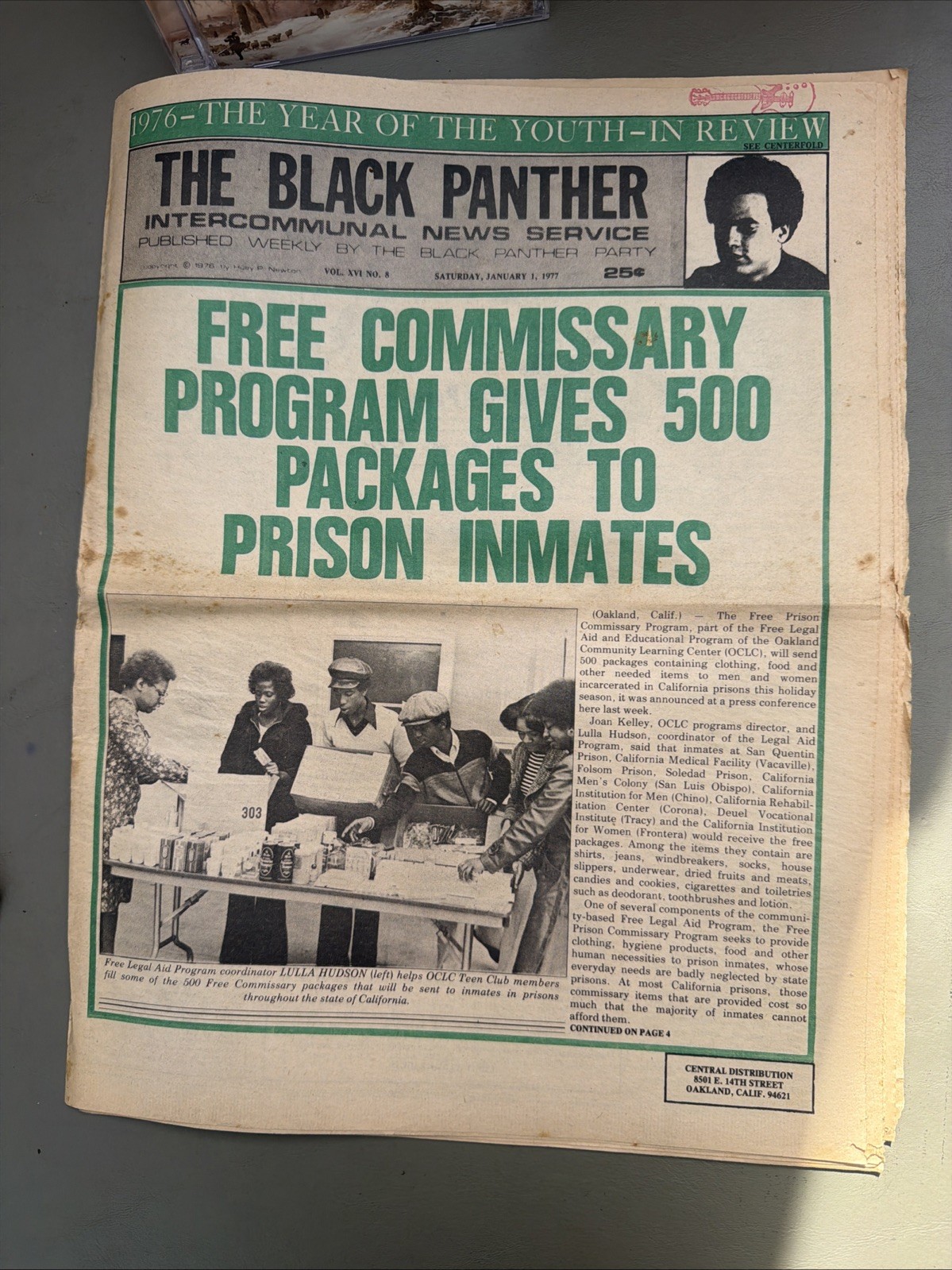 THE BLACK PANTHER PARTY NEWSPAPER – JANUARY 1, 1977 Huey Newton