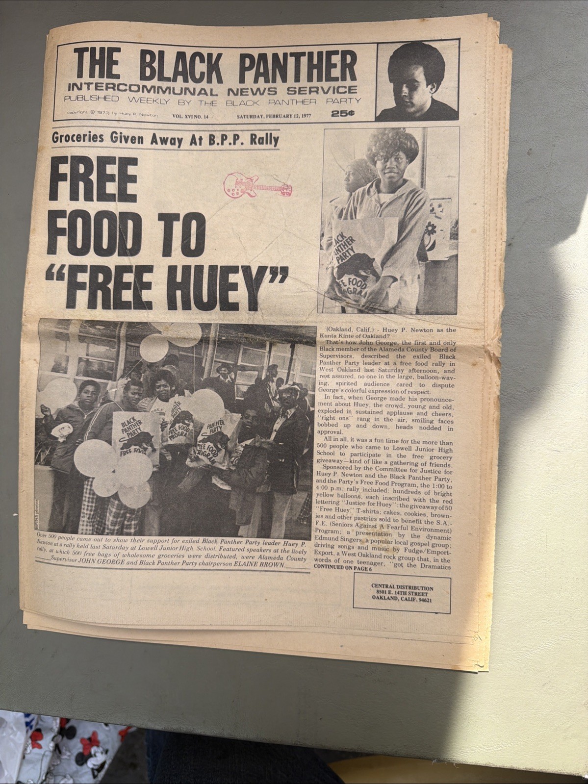THE BLACK PANTHER PARTY NEWSPAPER – FEBRUARY 12, 1977 Huey Newton
