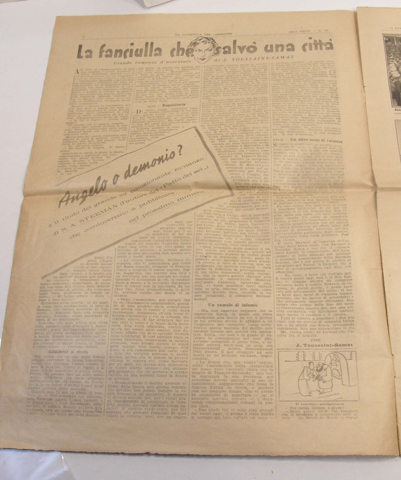 SEPTEMBER 1932 LA DOMENICA DEL CORRIERE ITALIAN NEWSPAPER QUEEN ELENA COVER