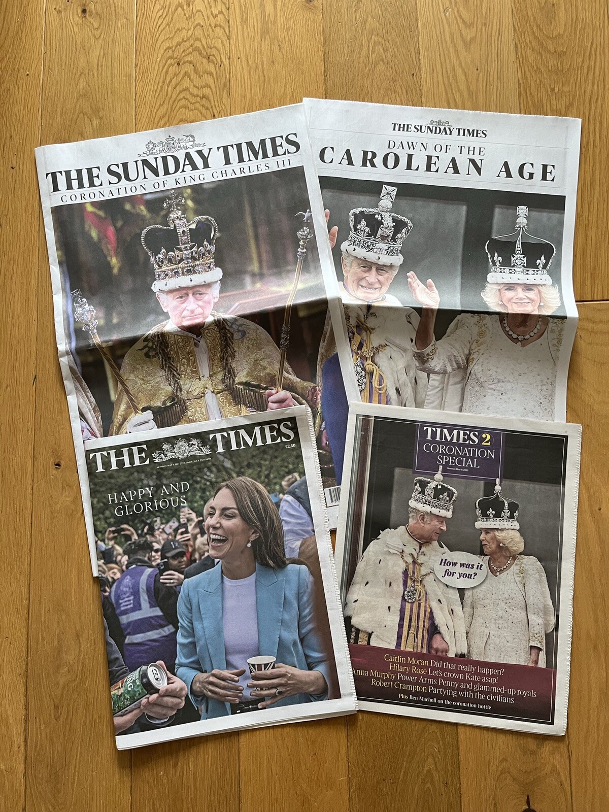 The Sunday Times 7th & Times Monday 8th Charles III Coronation Special Souvenir