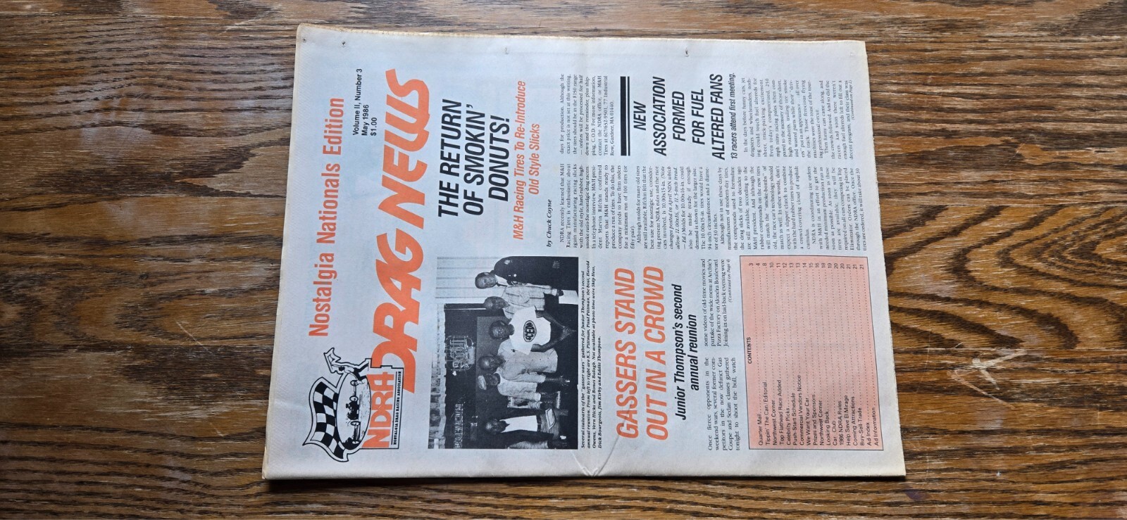 NDRA Drag News May 1986