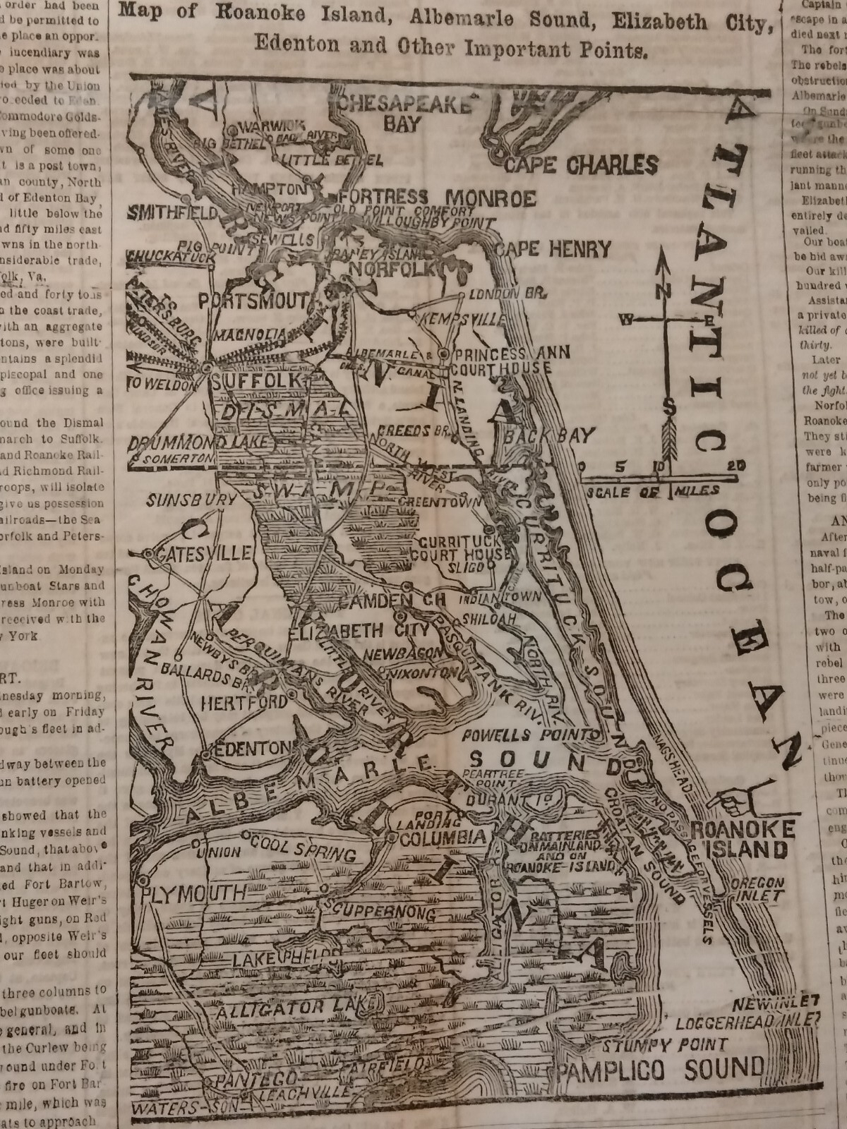 Civil War Newspapers- BRILLIANT VICTORY AT ROANOKE, BOMBARDMENT OF FORT DONELSON