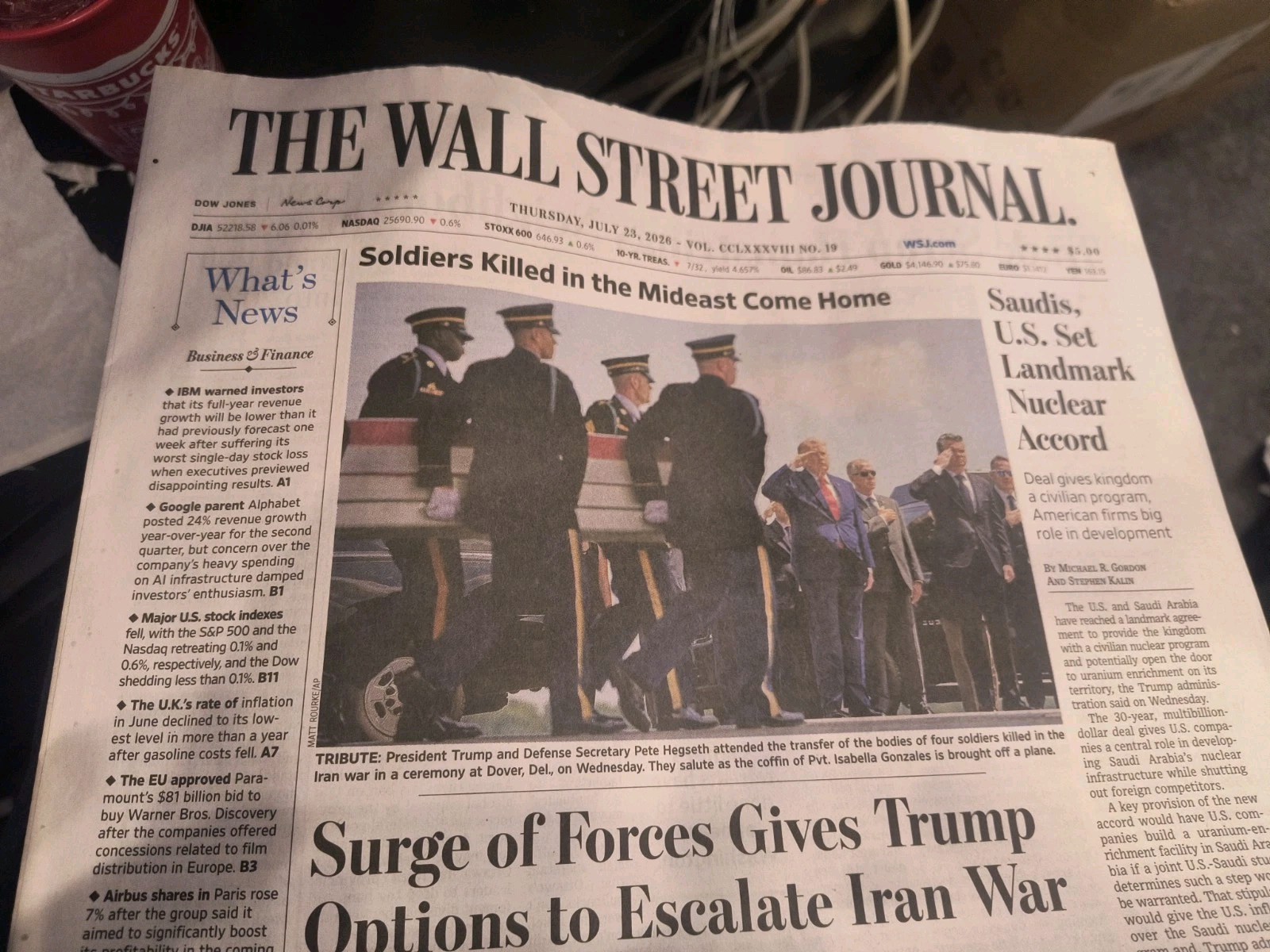 The Wall Street Journal Thursday July 23 2026.