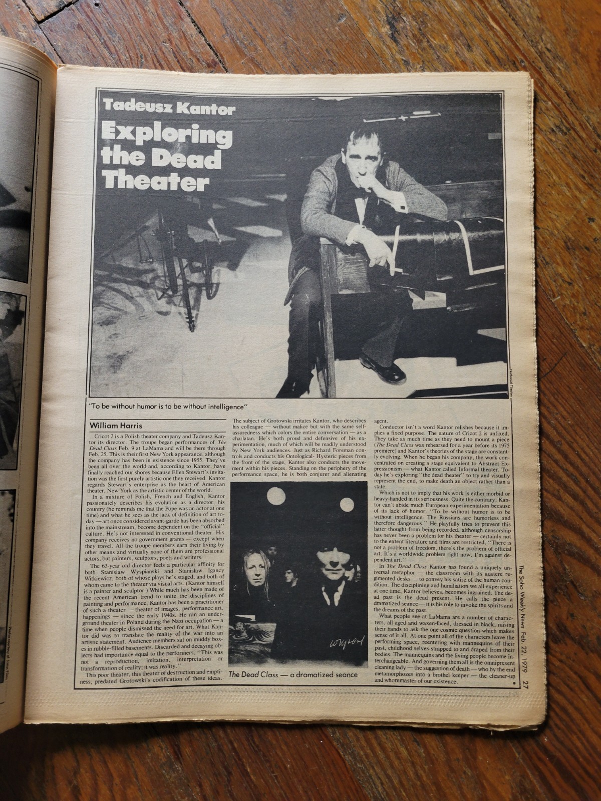 Soho News, NYC, Feb 22-28, 1979, Girl Talk, Broadway Loft Blaze, Jean Renoir