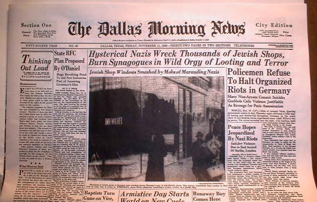 15 newspapers 1933-1946 coverage THE HOLOCAUST against the JEWS by Nazi Germany
