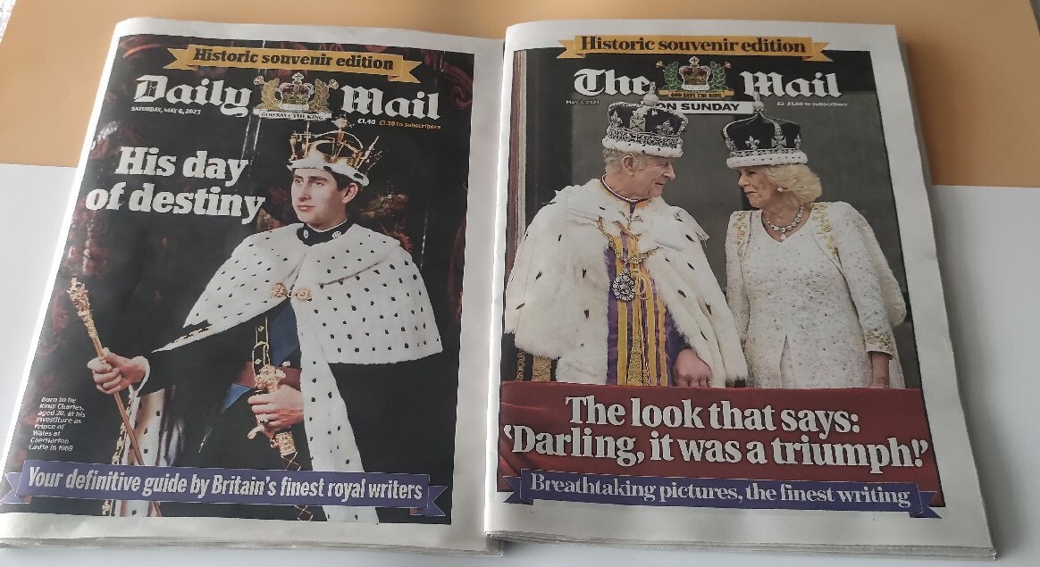 KING CHARLES III DAILY MAIL NEWSPAPER Souvenir Edition 6/7th May 2023 Coronation