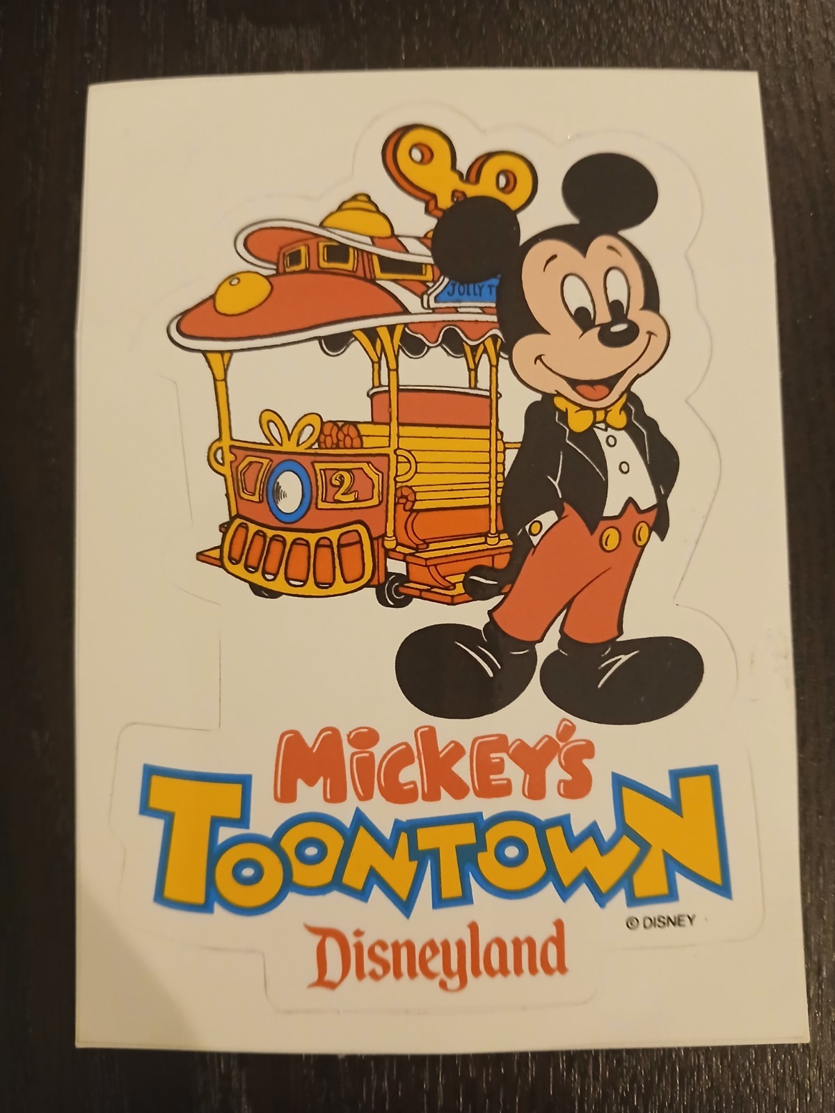 1993 Disneyland Mickey’s Toontown Newspaper Supplement and sticker